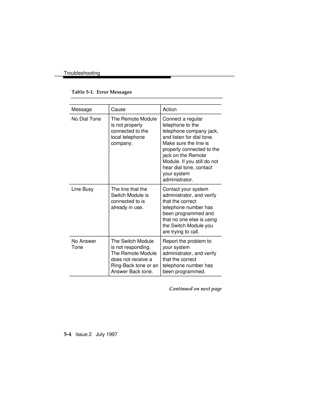 Lucent Technologies 555-230-796 manual On next 