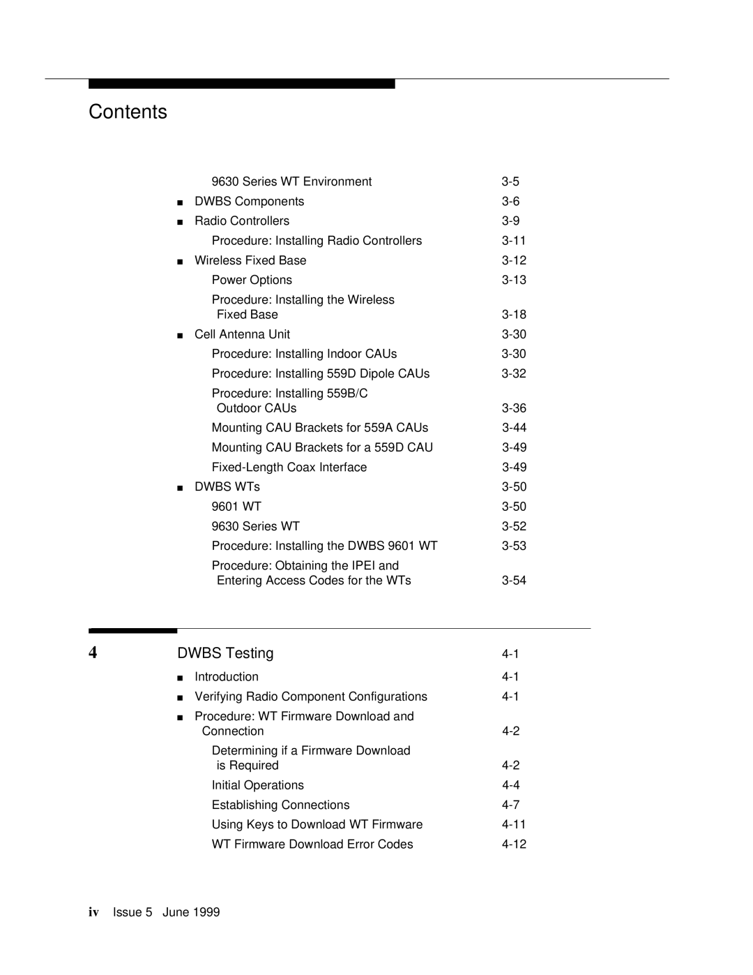 Lucent Technologies 555-232-102 manual Dwbs Testing 