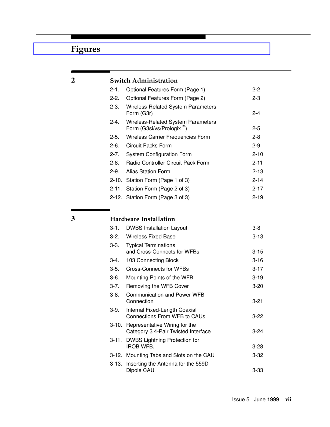 Lucent Technologies 555-232-102 manual Figures 