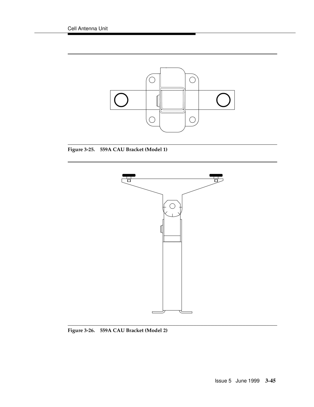 Lucent Technologies 555-232-102 manual a CAU Bracket Model 