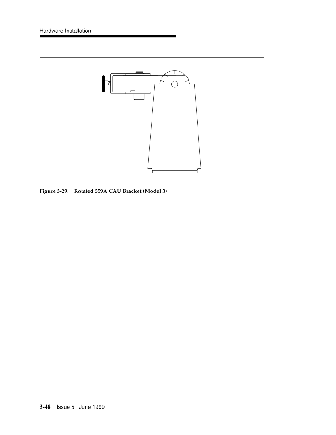 Lucent Technologies 555-232-102 manual Rotated 559A CAU Bracket Model 