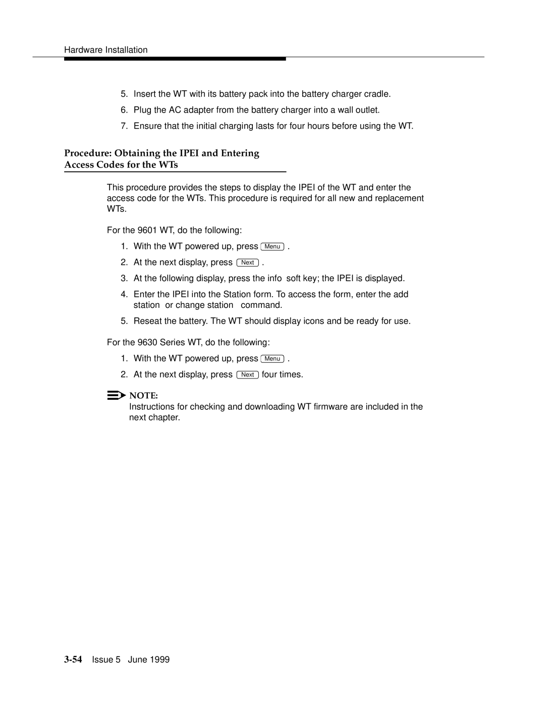 Lucent Technologies 555-232-102 manual Menu 