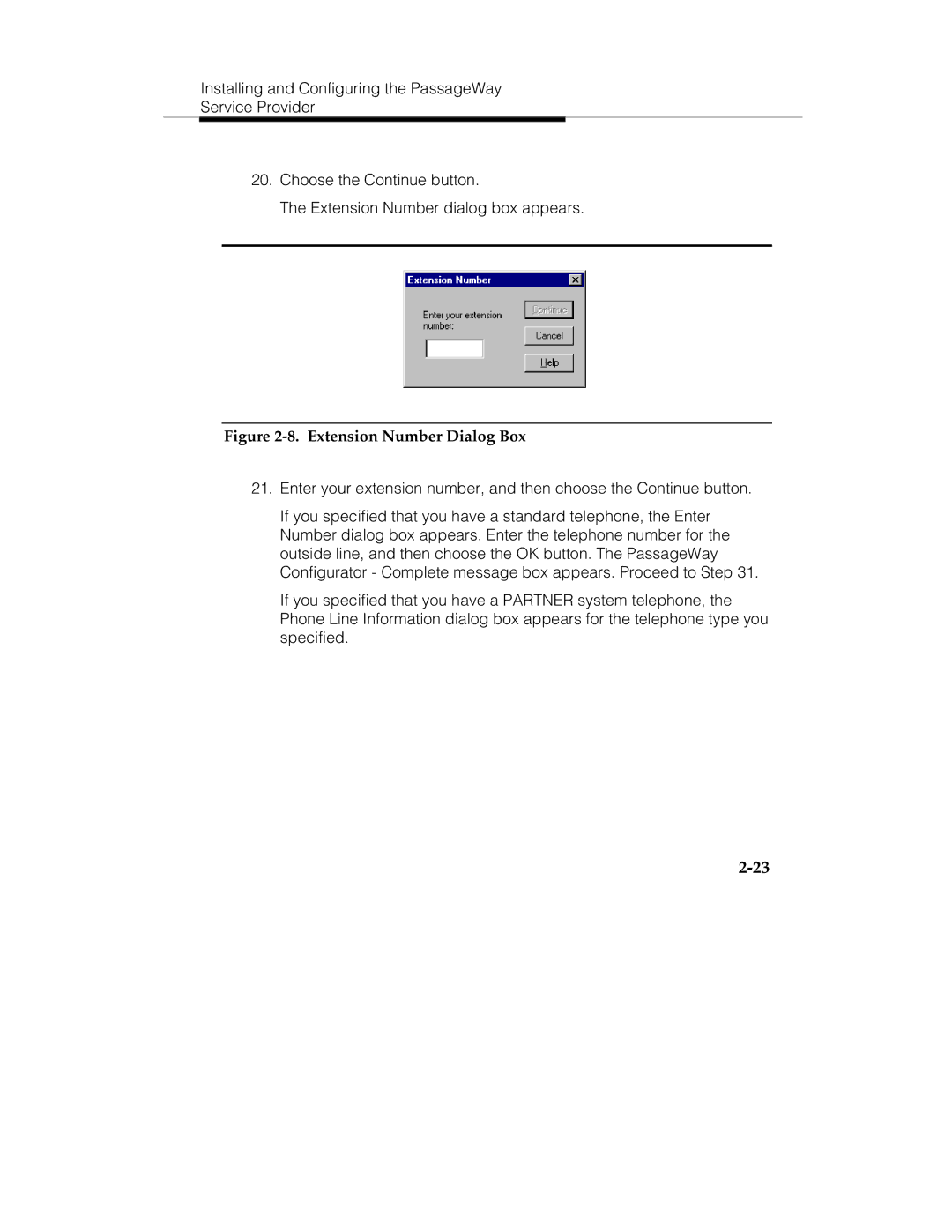 Lucent Technologies 560-201-113 manual Extension Number Dialog Box 