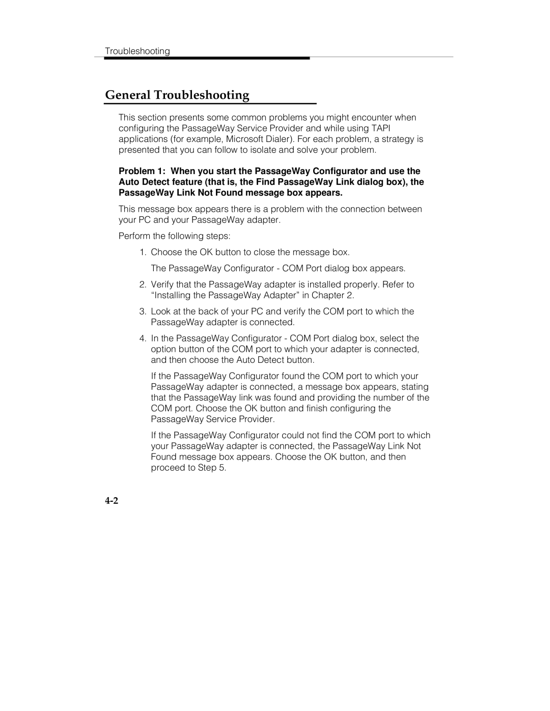 Lucent Technologies 560-201-113 manual General Troubleshooting 