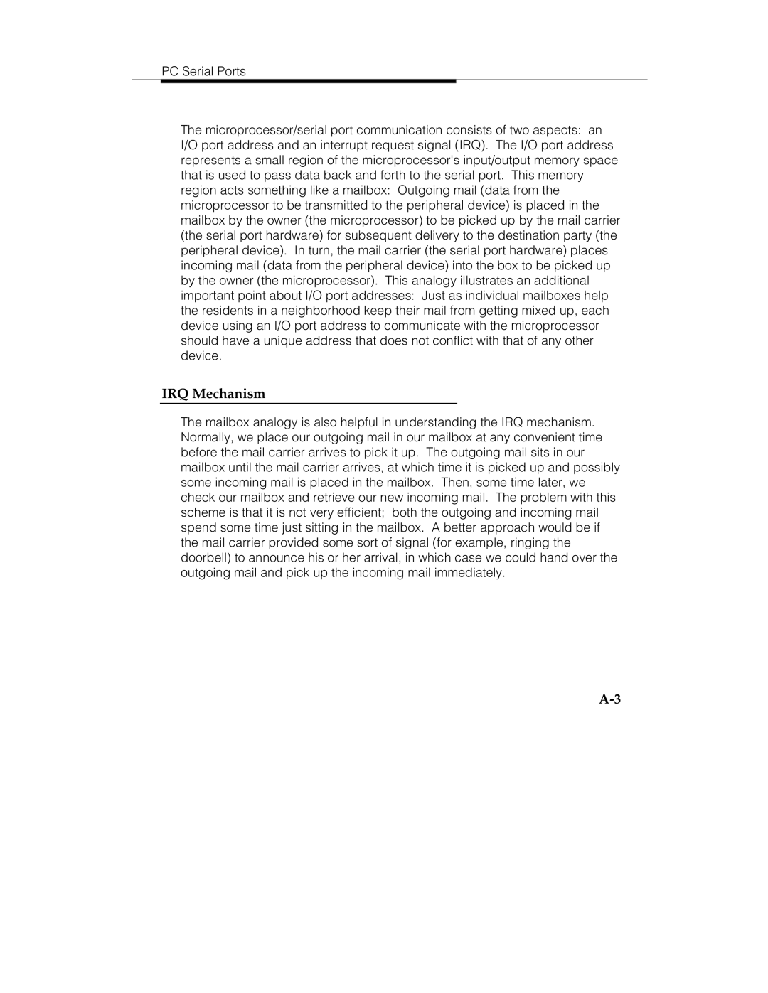 Lucent Technologies 560-201-113 manual IRQ Mechanism 