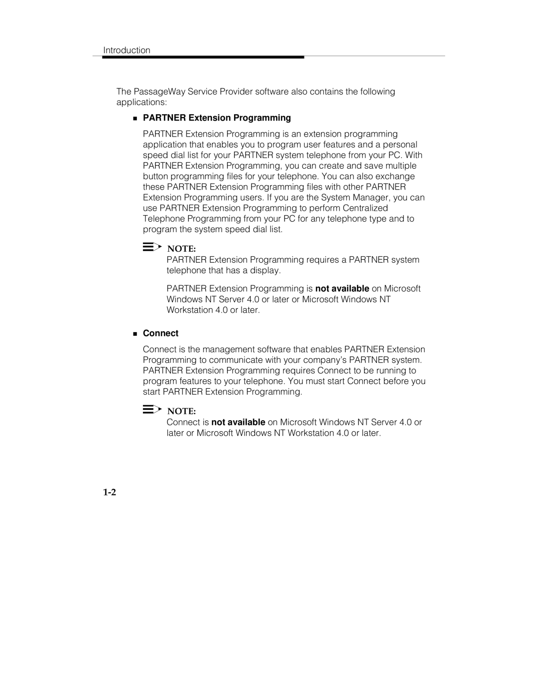 Lucent Technologies 560-201-113 manual Partner Extension Programming, Connect 