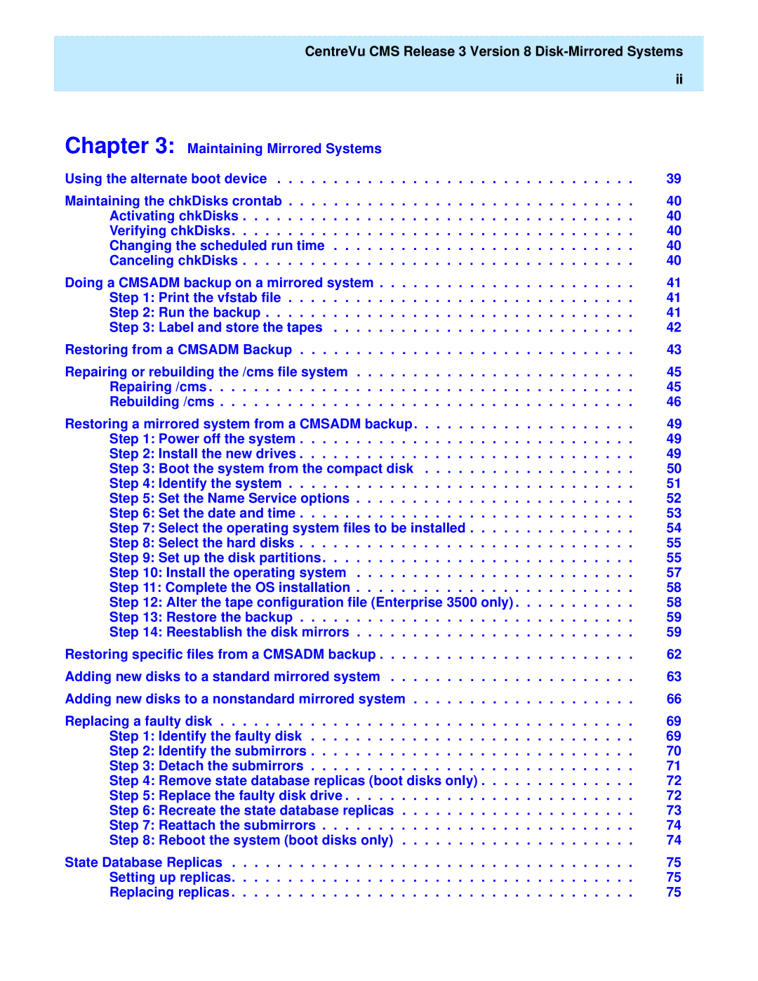 Lucent Technologies 585-210-940 manual CentreVu CMS Release 3 Version 8 Disk-Mirrored Systems 