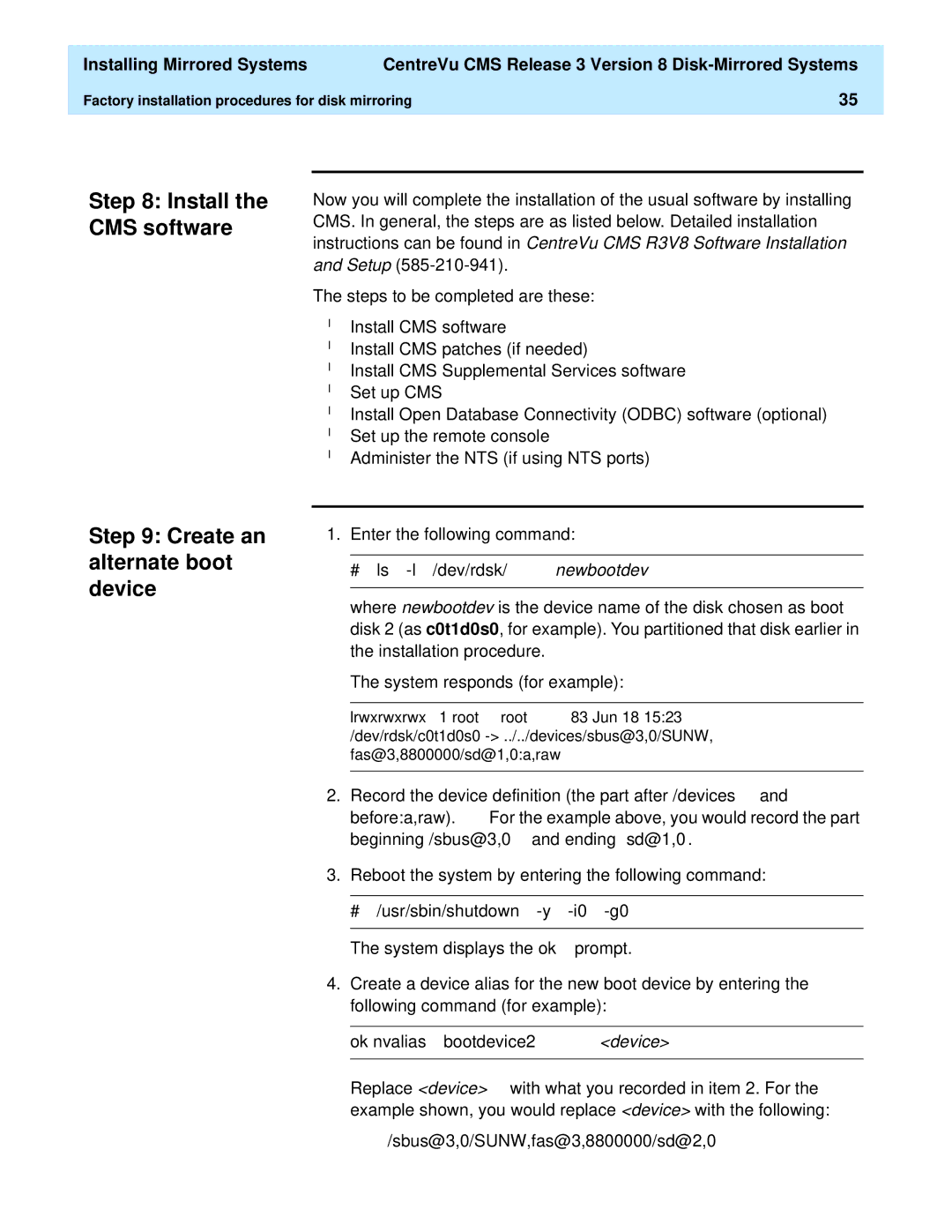 Lucent Technologies 585-210-940 manual Install the CMS software 