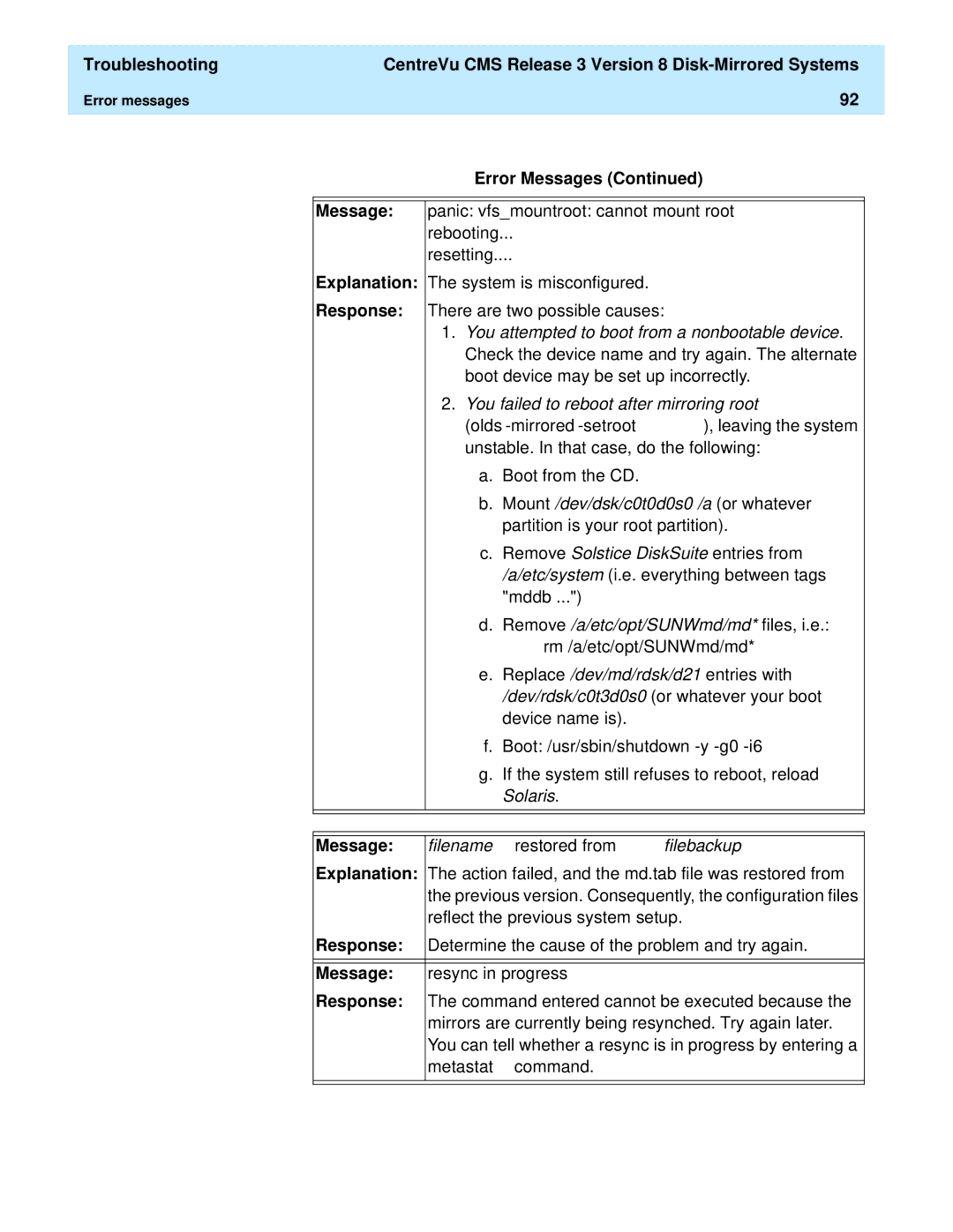 Lucent Technologies 585-210-940 manual Message 