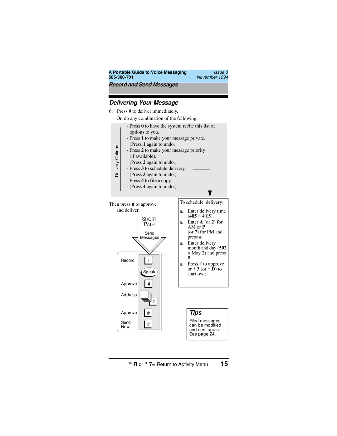 Lucent Technologies 107395352, 585-300-701 manual Delivering Your Message 