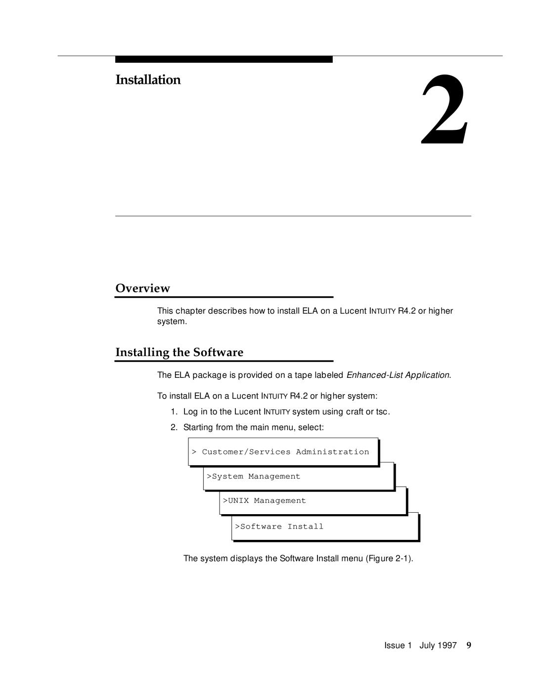 Lucent Technologies 585-310-575 manual Installation, Installing the Software 