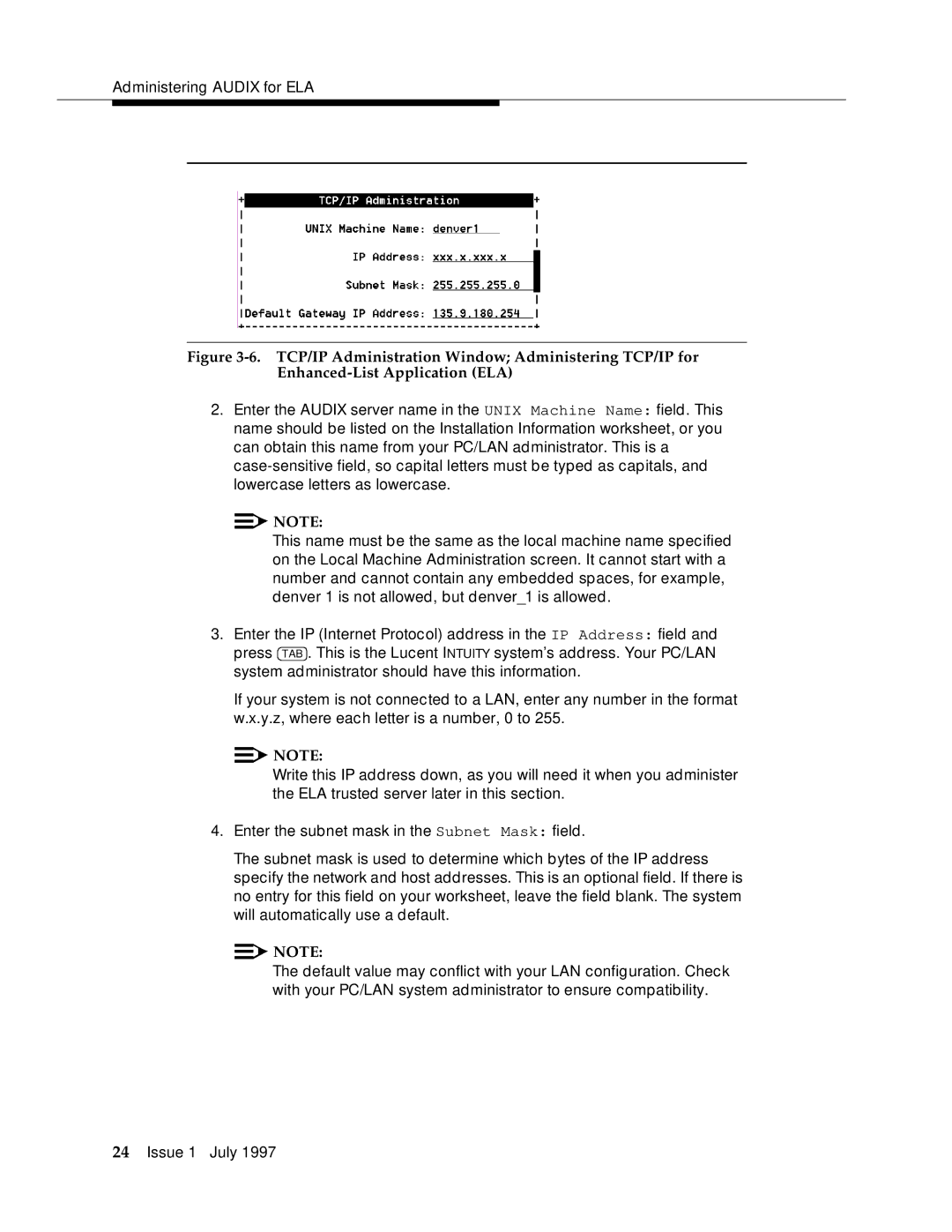 Lucent Technologies 585-310-575 manual Administering Audix for ELA 