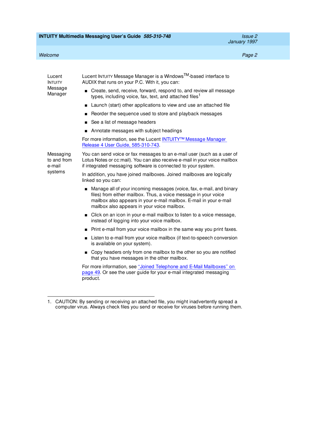 Lucent Technologies 585-310-748 manual Release 4 User Guide 