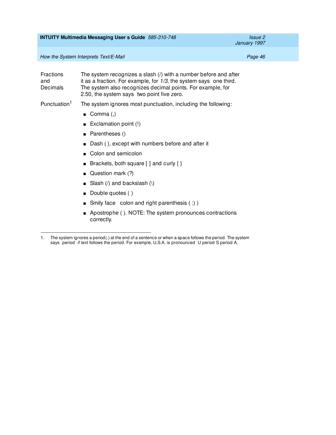 Lucent Technologies 585-310-748 manual Intuity Multimedia Messaging User’s Guide 