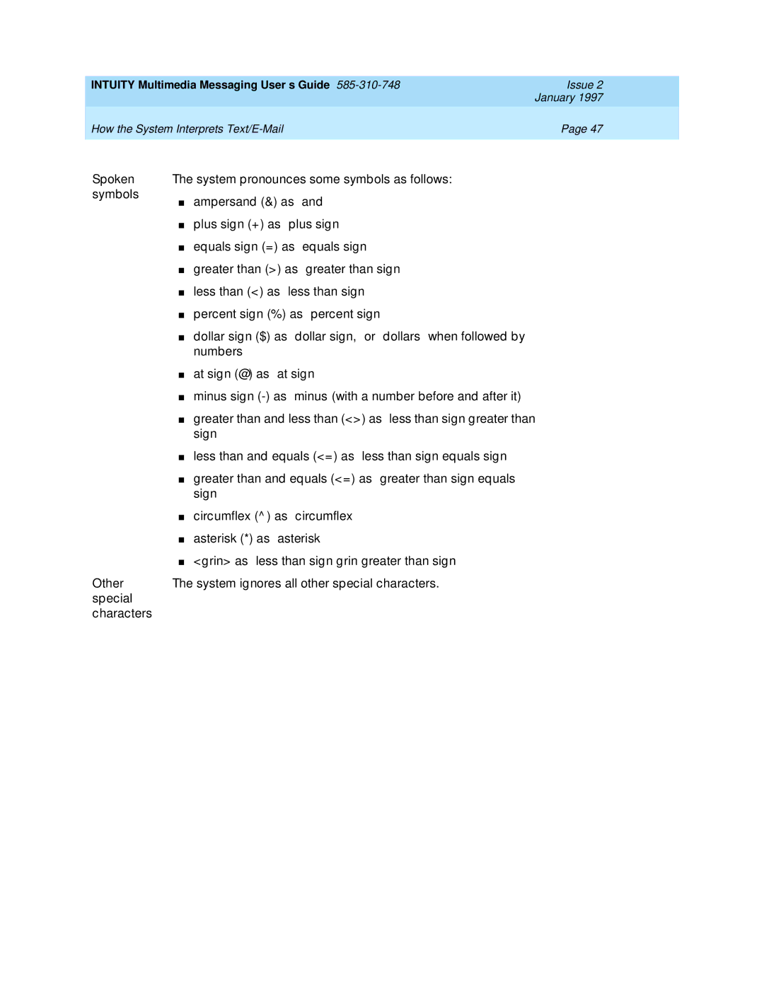 Lucent Technologies 585-310-748 manual Intuity Multimedia Messaging User’s Guide 