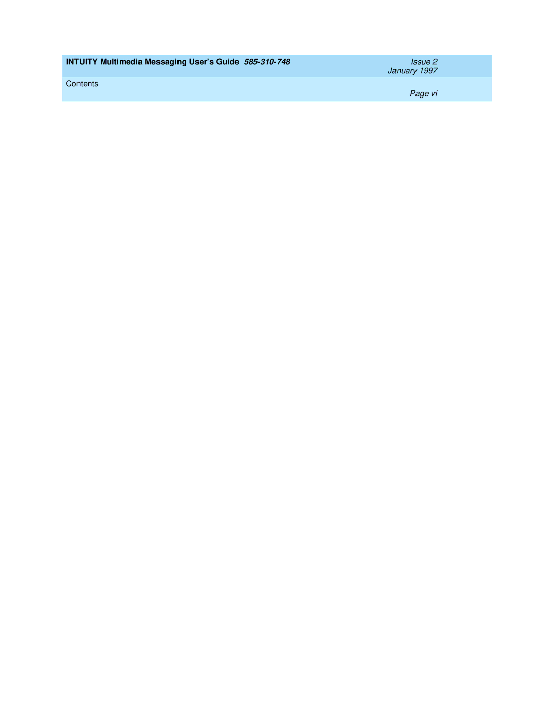 Lucent Technologies 585-310-748 manual Intuity Multimedia Messaging User’s Guide 