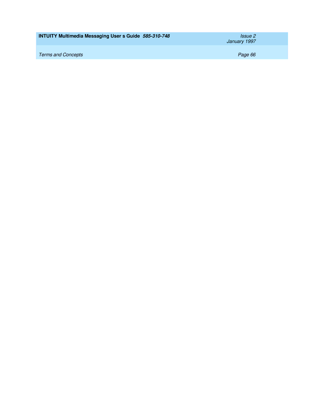 Lucent Technologies 585-310-748 manual Intuity Multimedia Messaging User’s Guide 