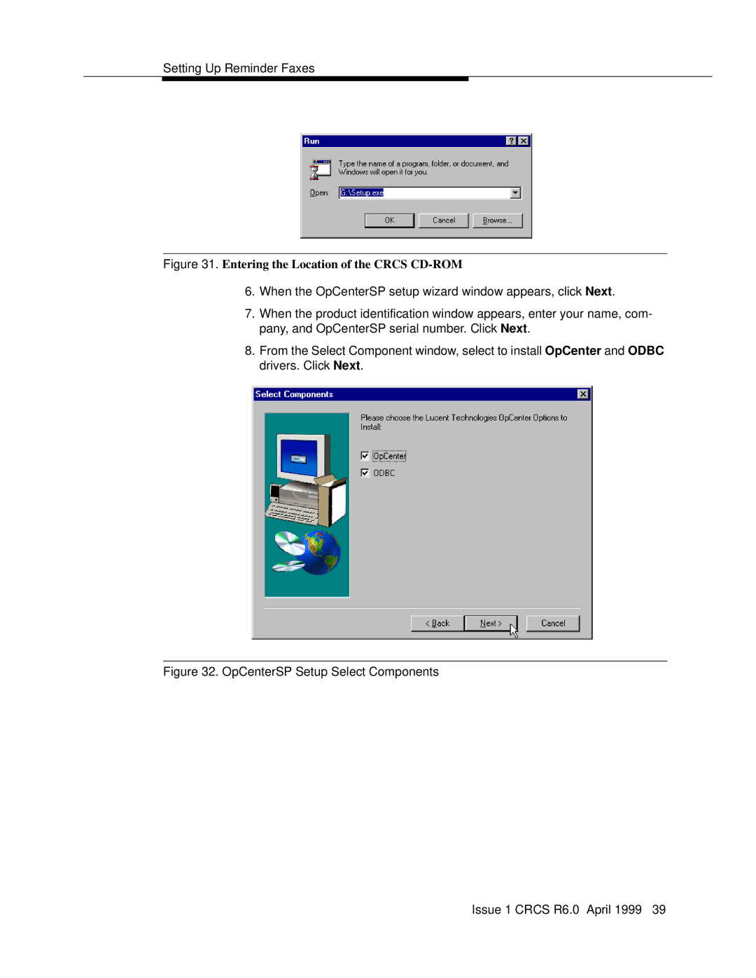 Lucent Technologies 6 manual Entering the Location of the Crcs CD-ROM 