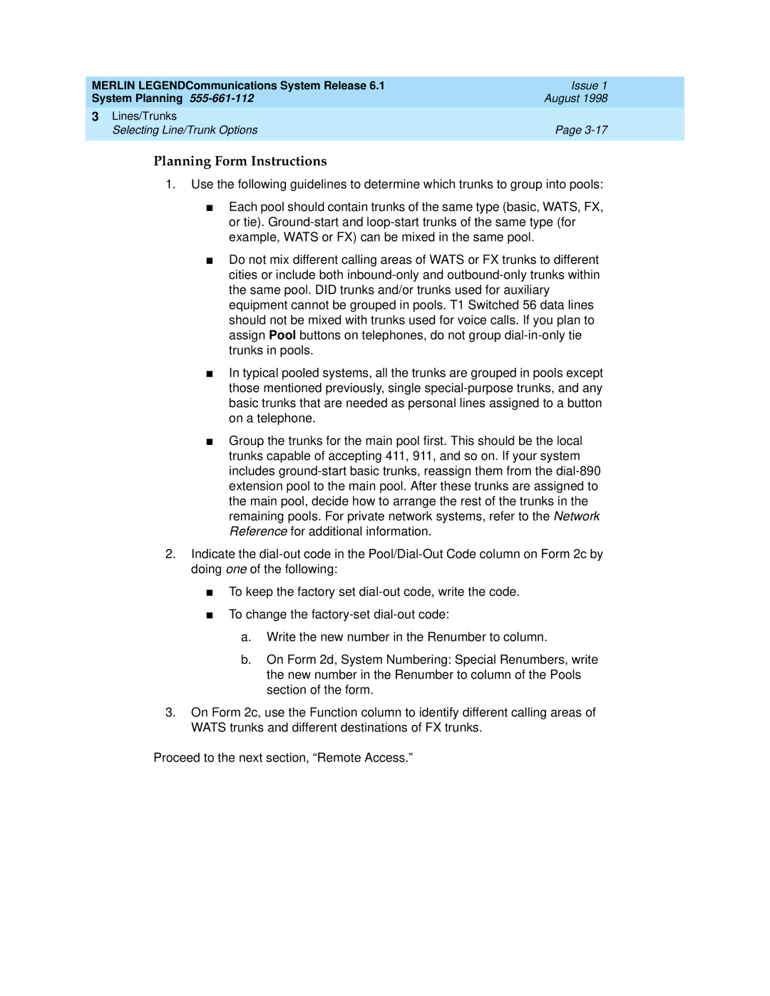 Lucent Technologies 6.1 manual August 