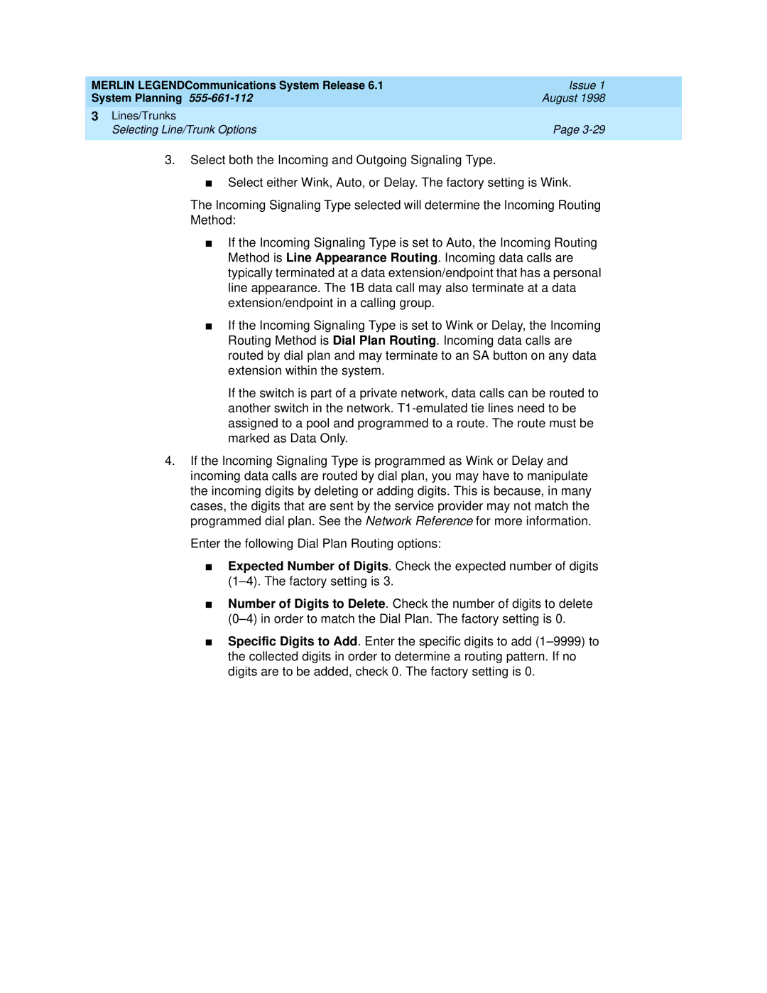 Lucent Technologies 6.1 manual Merlin LEGENDCommunications System Release 