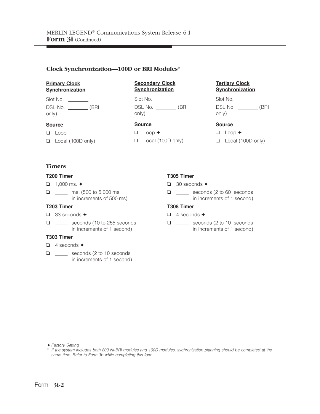 Lucent Technologies 6.1 manual T200 Timer, T203 Timer, T303 Timer, T305 Timer, T308 Timer 