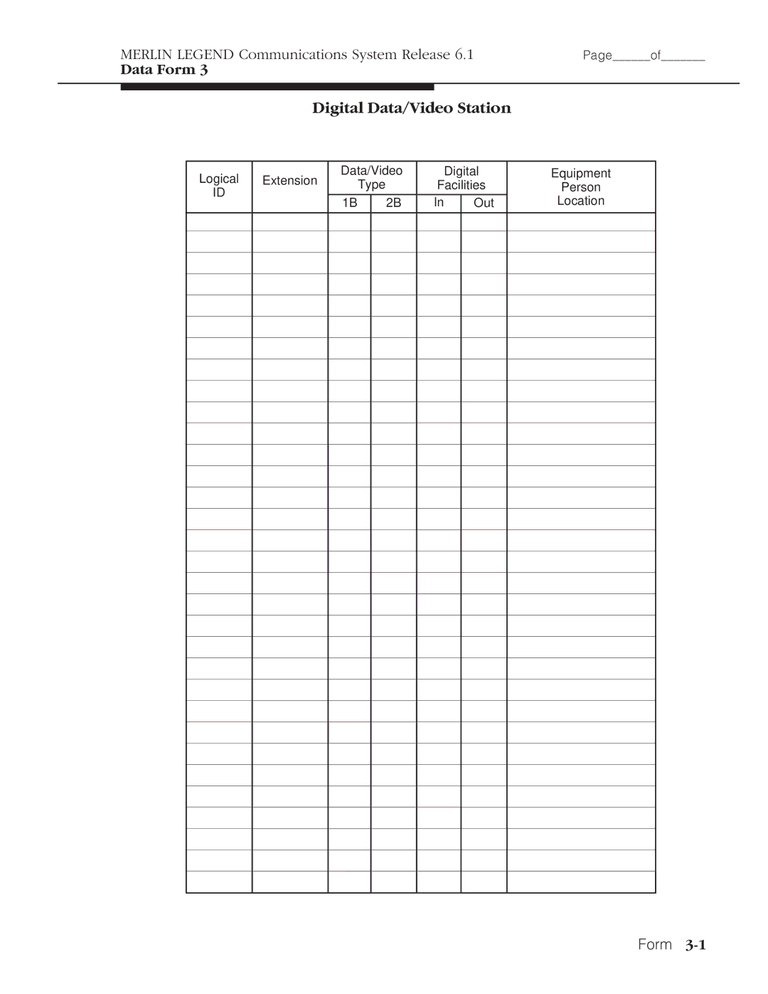 Lucent Technologies 6.1 manual Digital Data/Video Station 