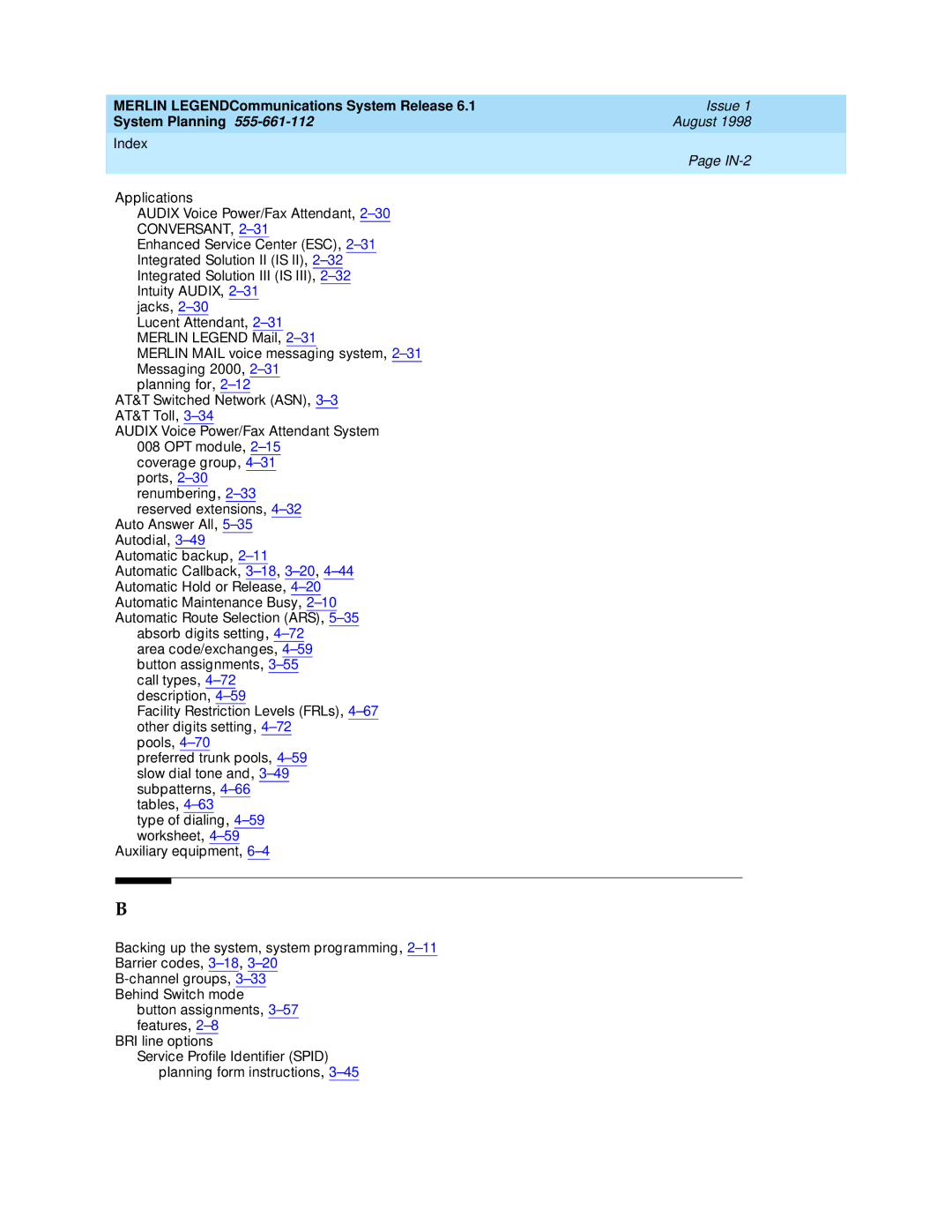 Lucent Technologies 6.1 manual Conversant 