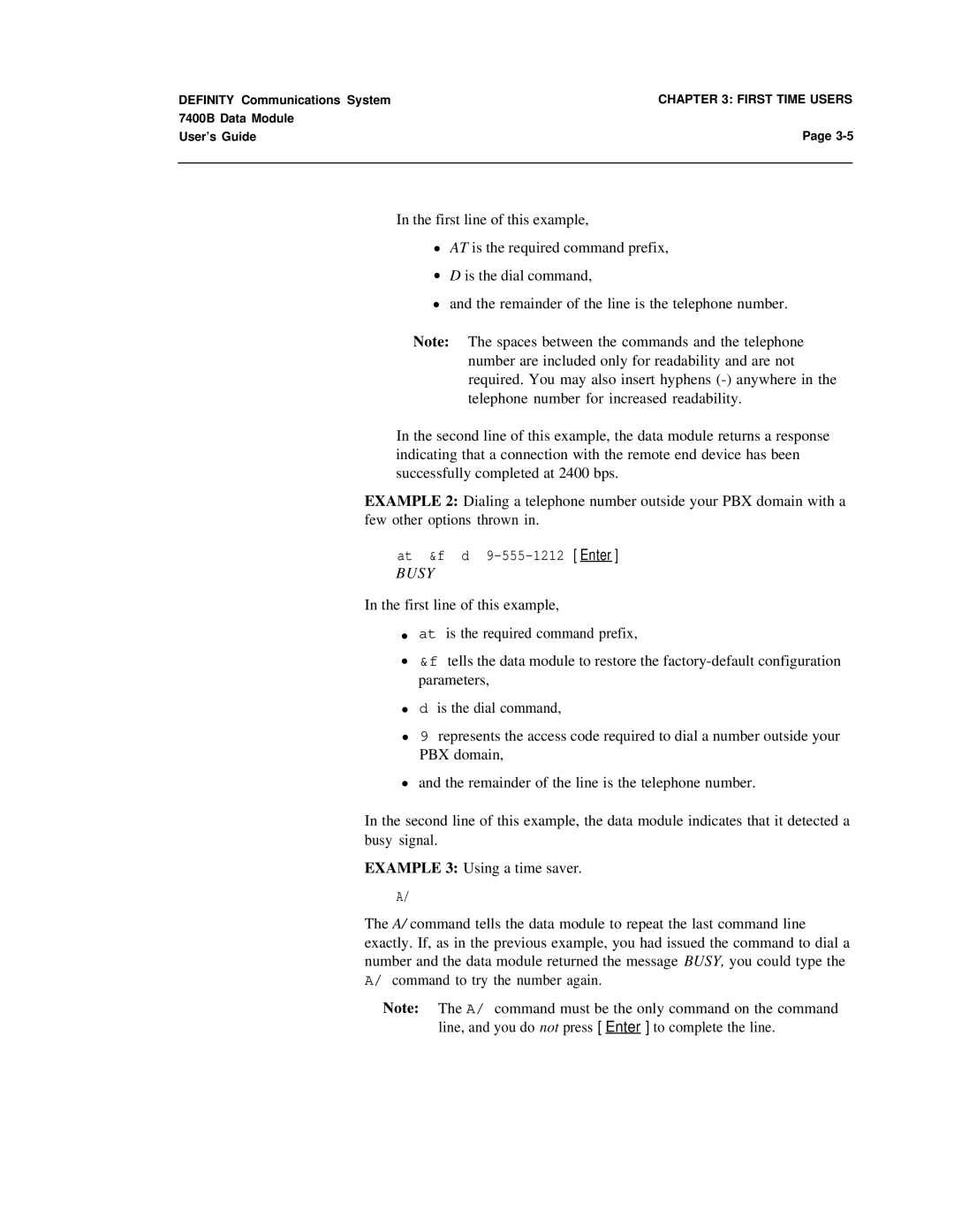 Lucent Technologies 7400B manual Busy 