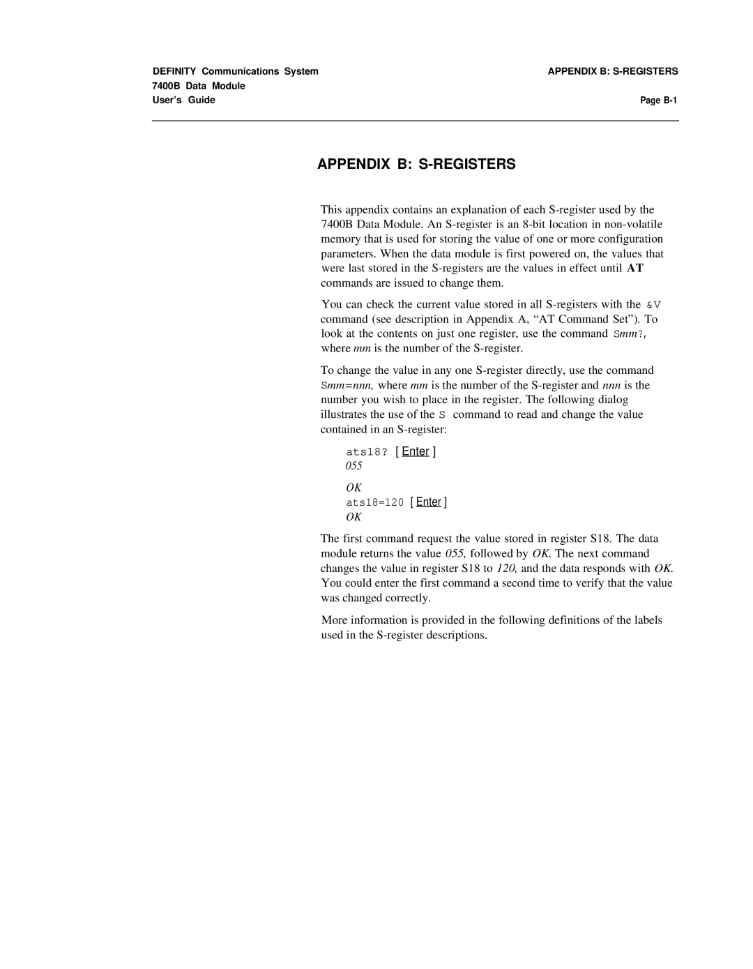 Lucent Technologies 7400B manual 055 