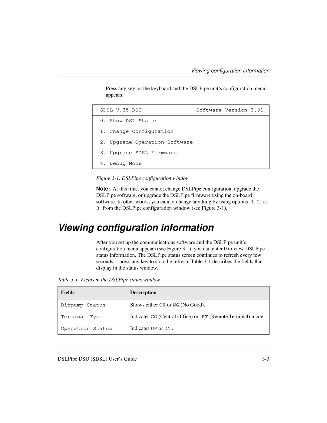 Lucent Technologies 7820-0657-001 manual Viewing configuration information 