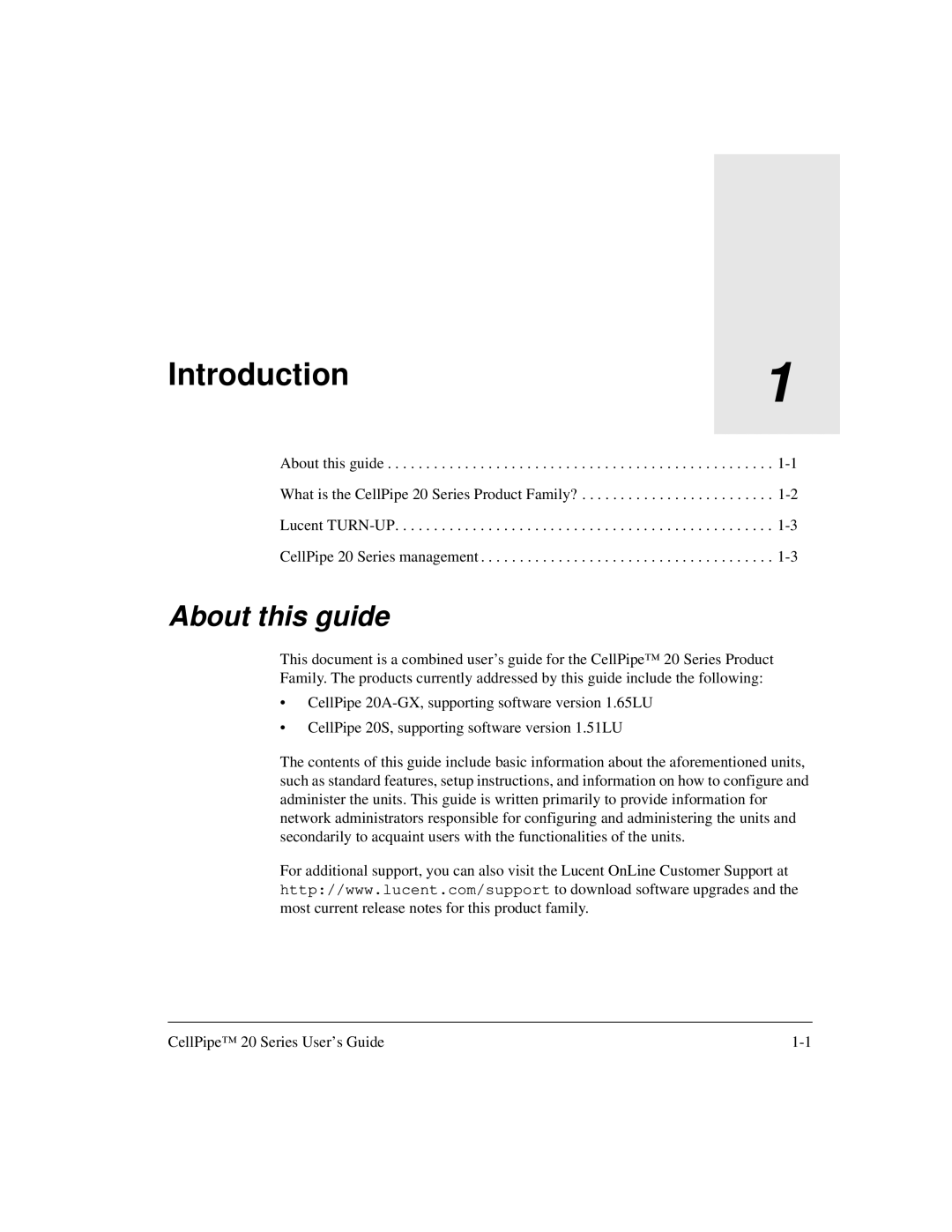 Lucent Technologies 7820-0766-004 manual Introduction, About this guide 