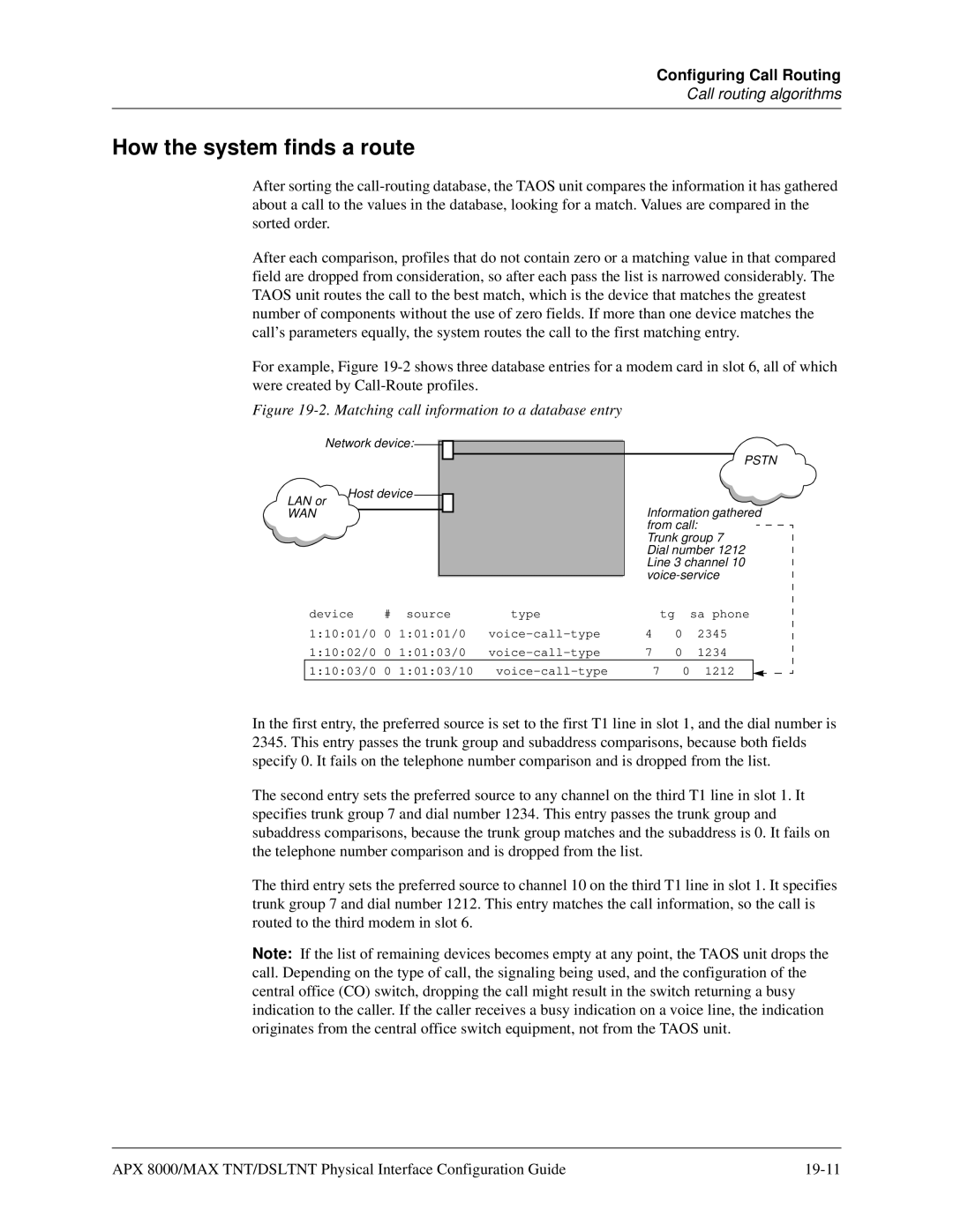 Lucent Technologies 7820-0802-003 manual How the system finds a route, Matching call information to a database entry 