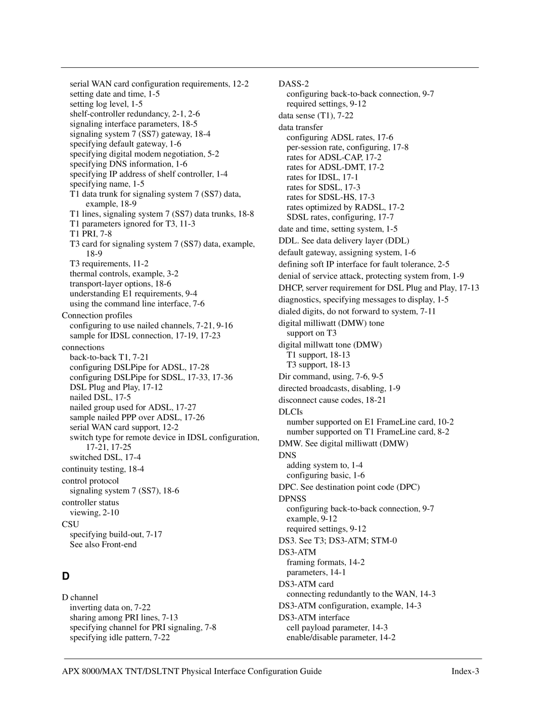 Lucent Technologies 7820-0802-003 manual Dns 