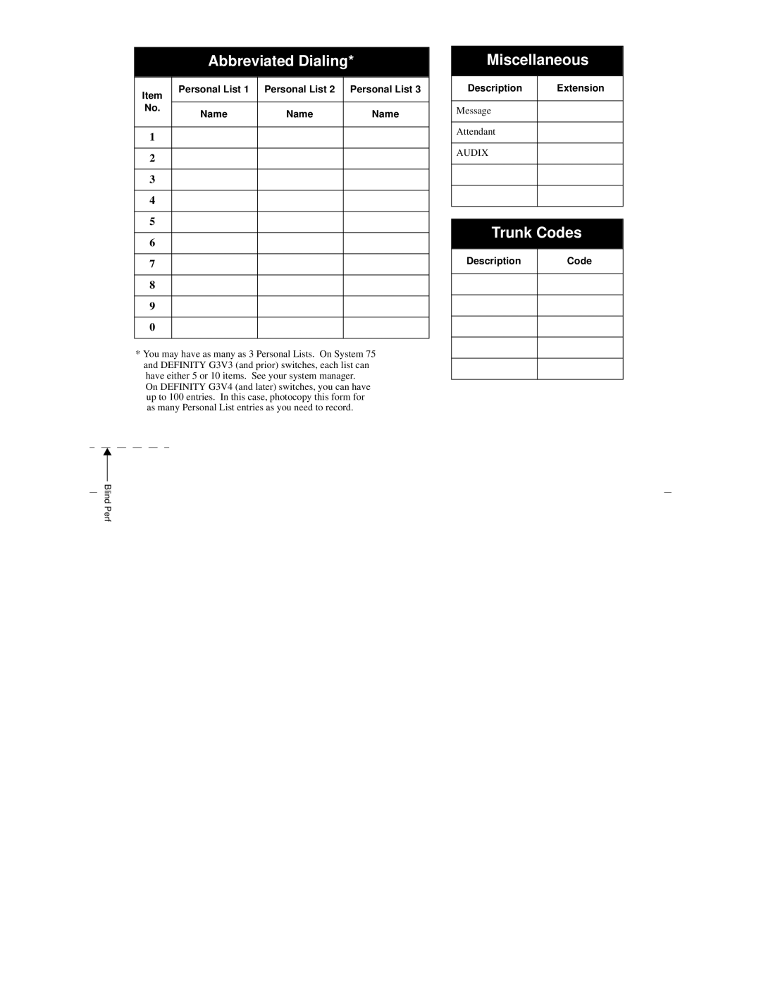 Lucent Technologies 8403 manual Miscellaneous 