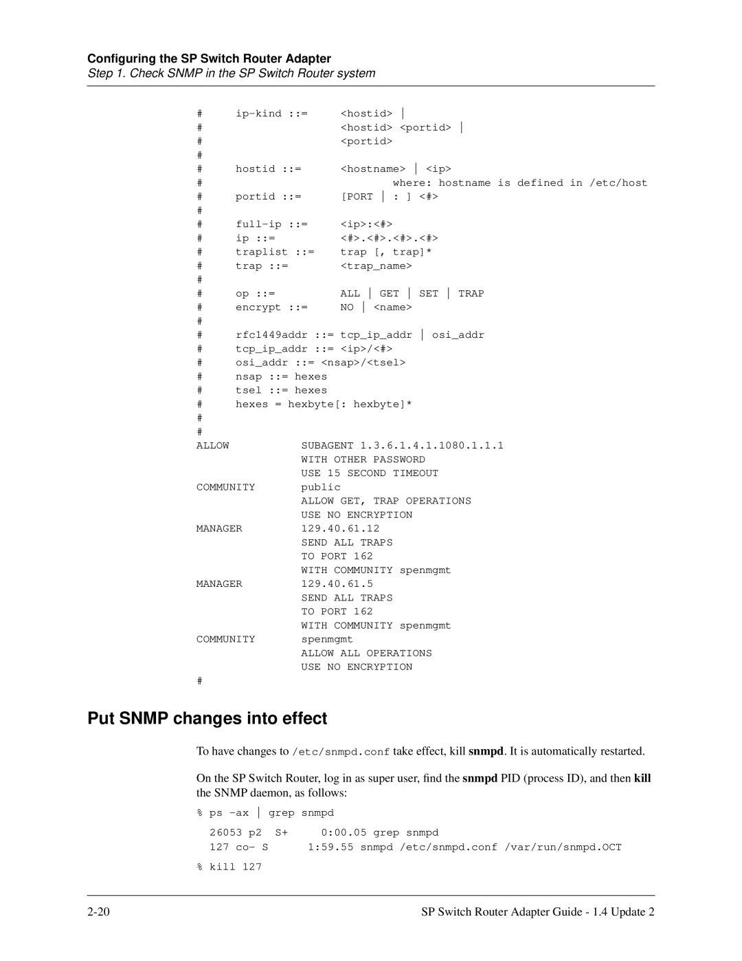 Lucent Technologies 9077 16S, 9077 04S, 9076 manual Put Snmp changes into effect, ALL GET SET Trap 