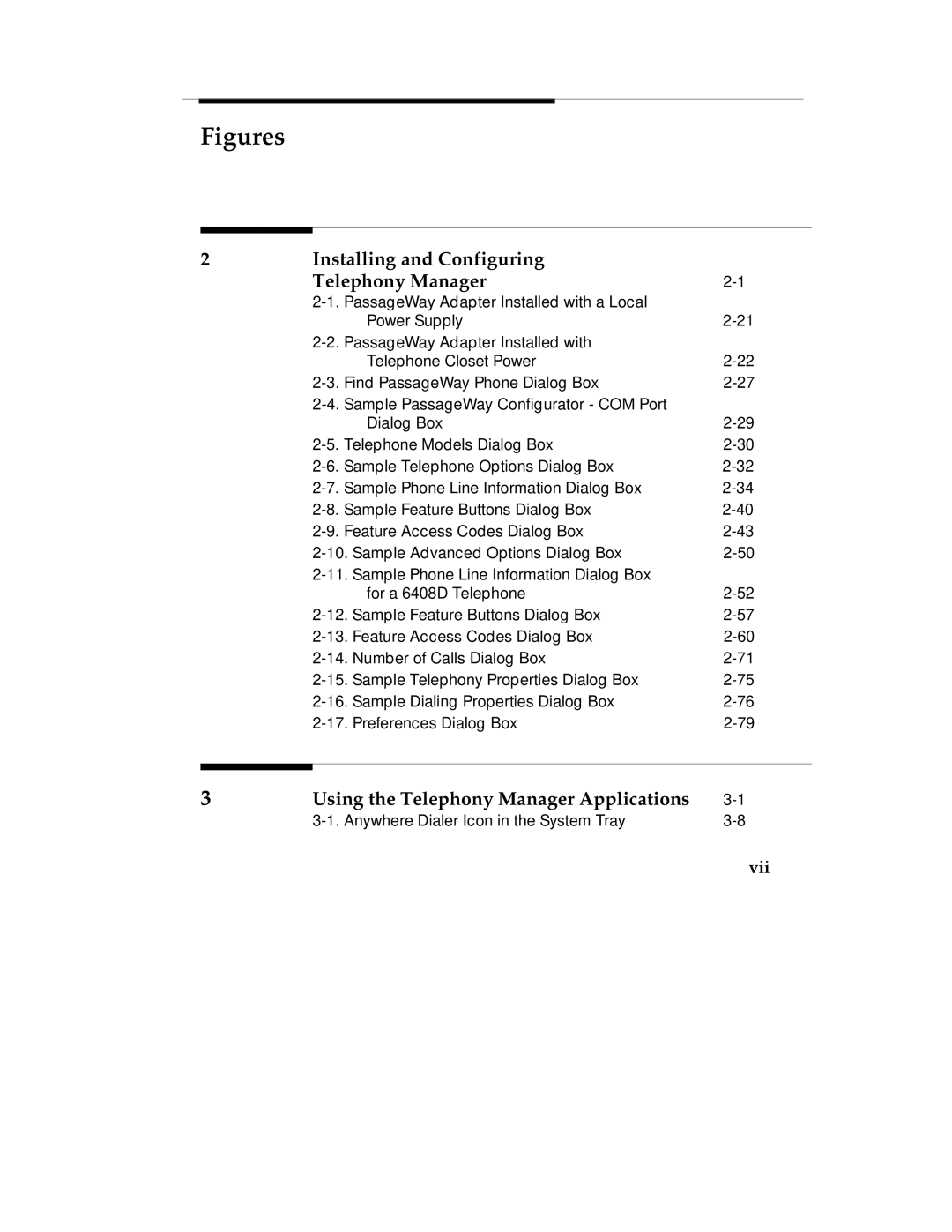 Lucent Technologies Comcode 108239393 manual Figures, Vii 