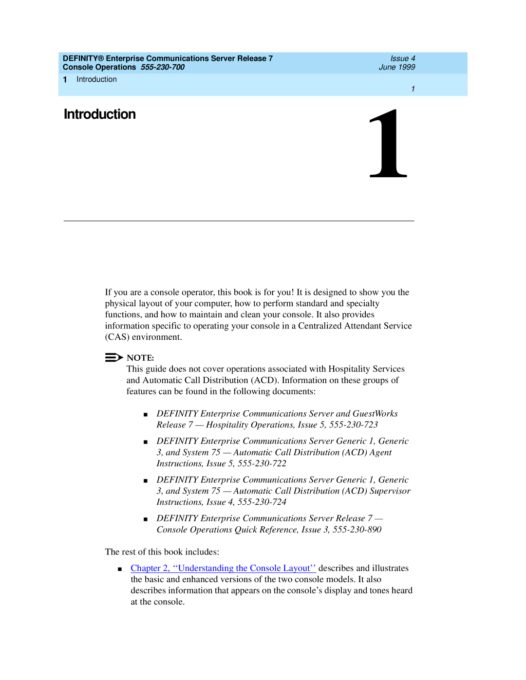 Lucent Technologies Enterprise Communications Server manual Introduction 