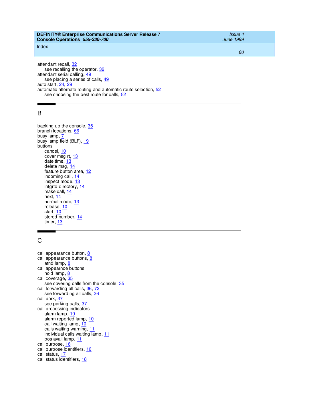 Lucent Technologies manual Definity Enterprise Communications Server Release 