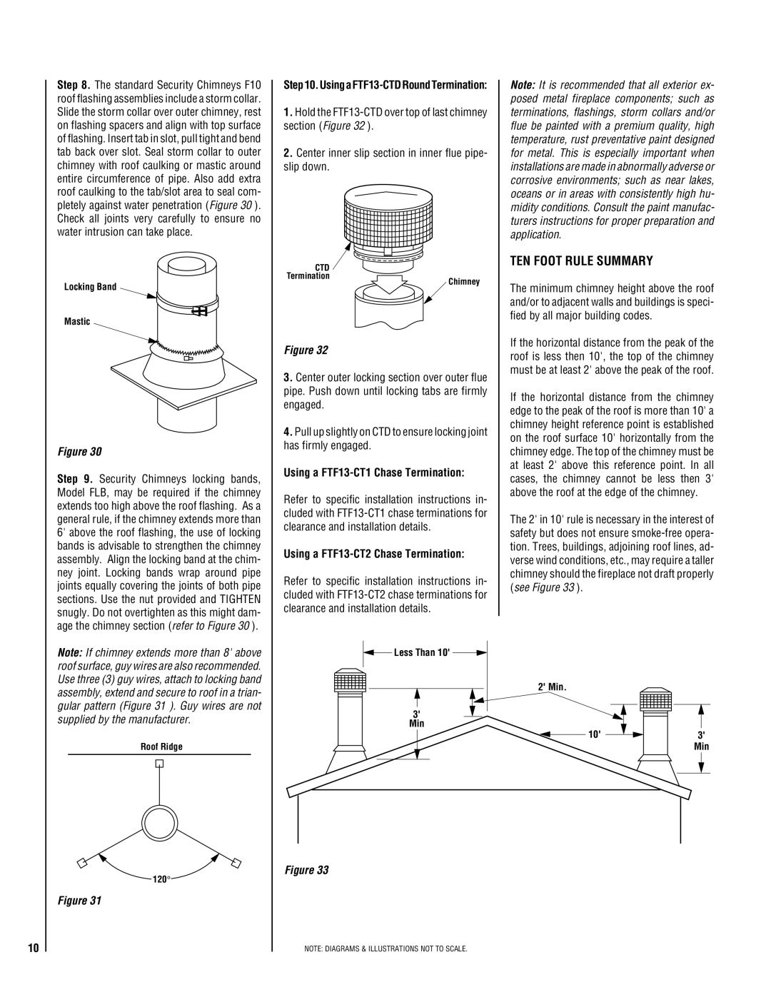 Lucent Technologies EST-48 TEN Foot Rule Summary, Using a FTF13-CT1 Chase Termination, Using a FTF13-CT2 Chase Termination 