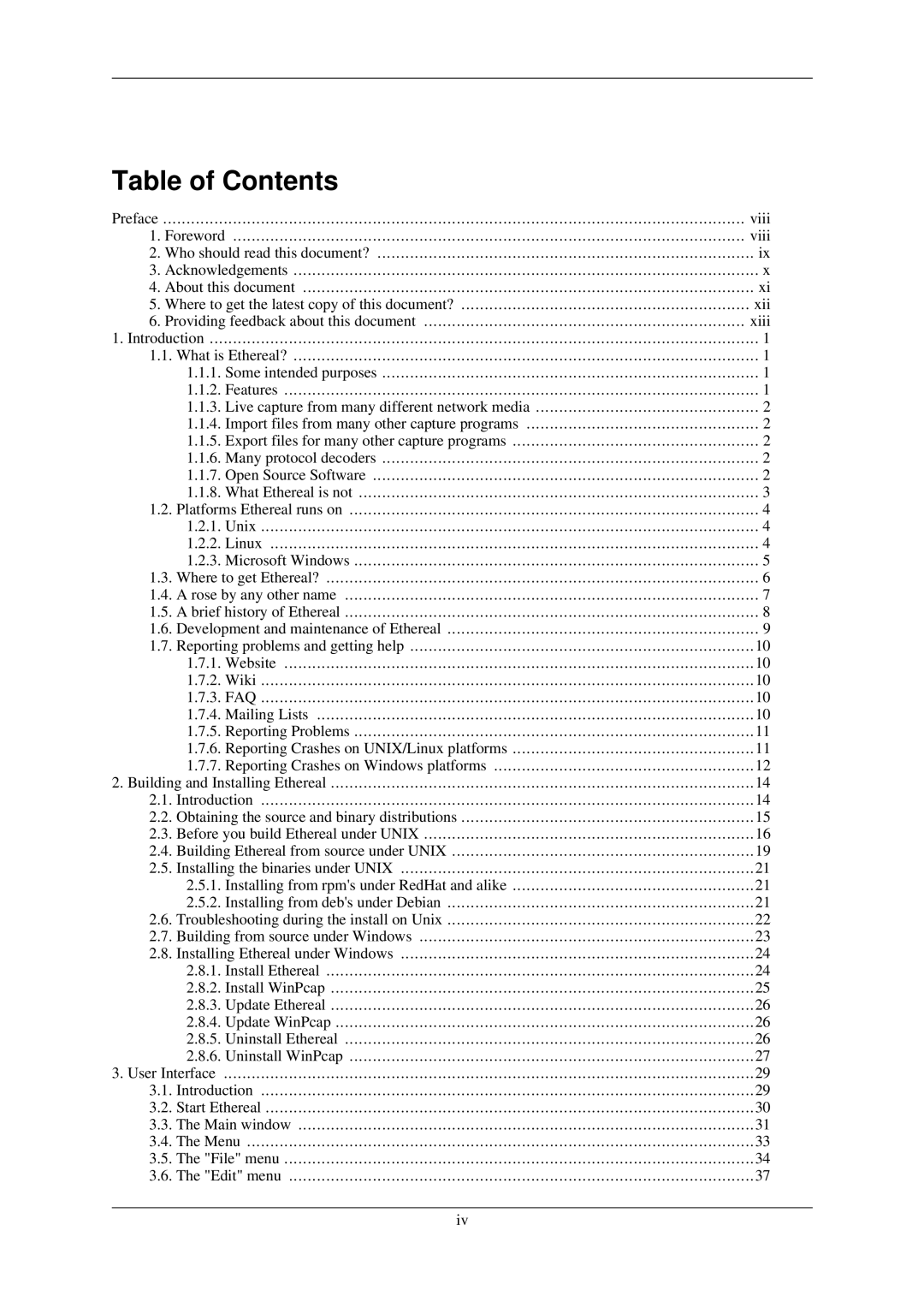 Lucent Technologies Ethereal manual 