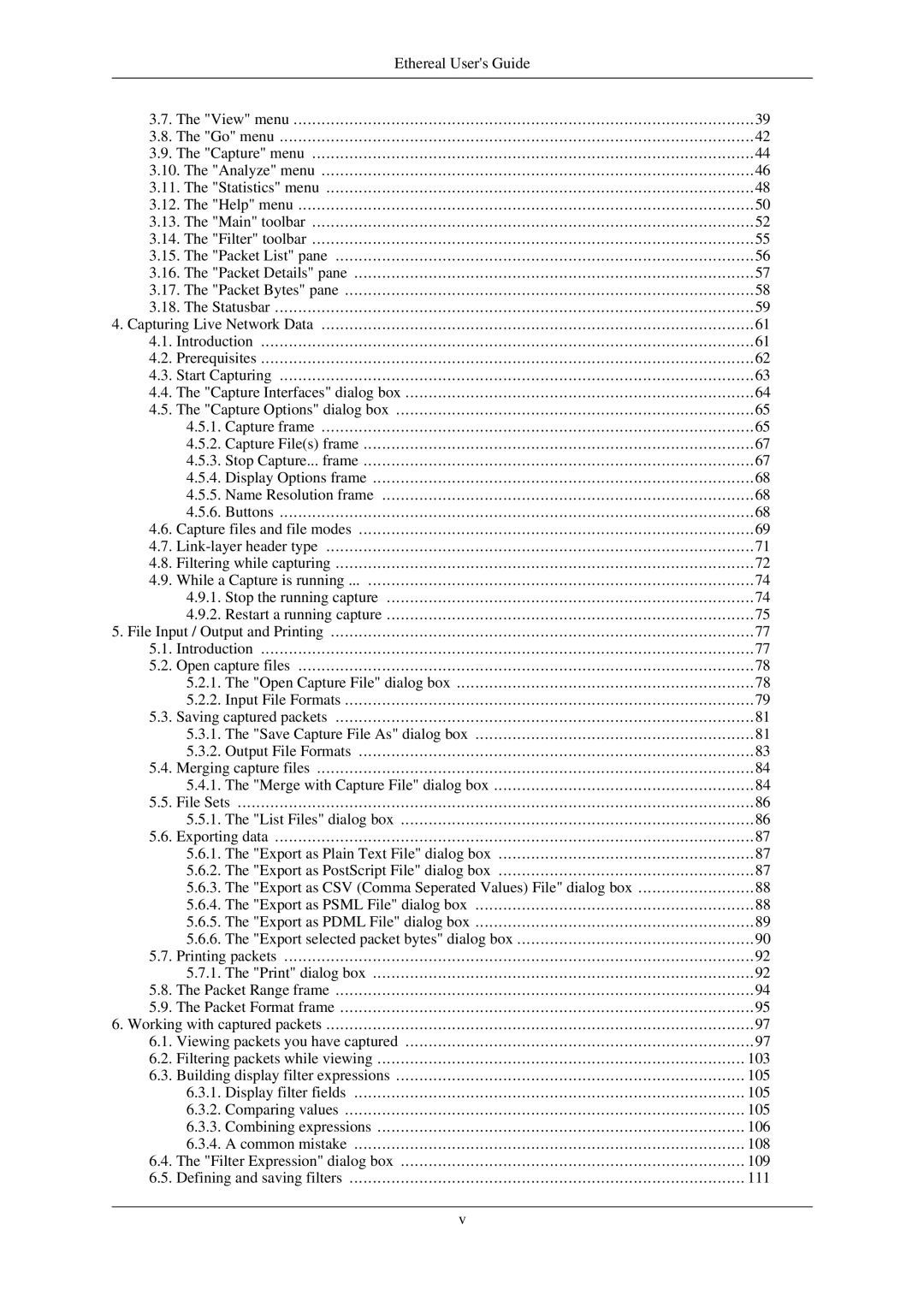 Lucent Technologies Ethereal manual 