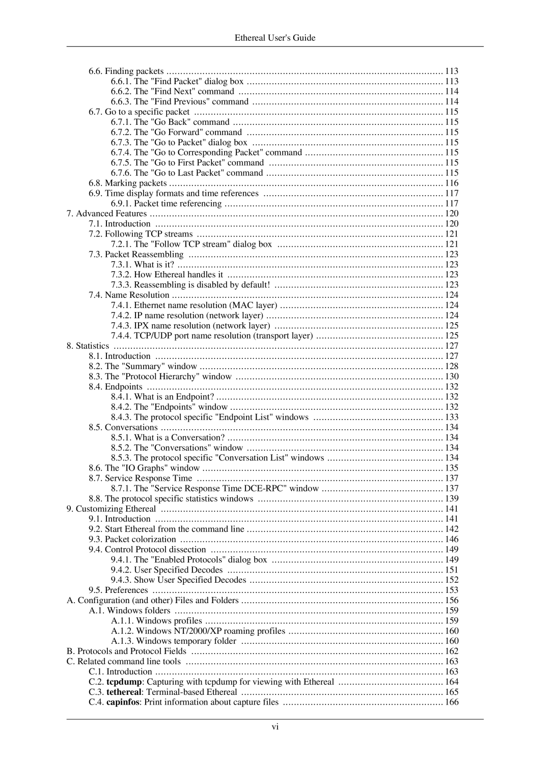 Lucent Technologies Ethereal manual 