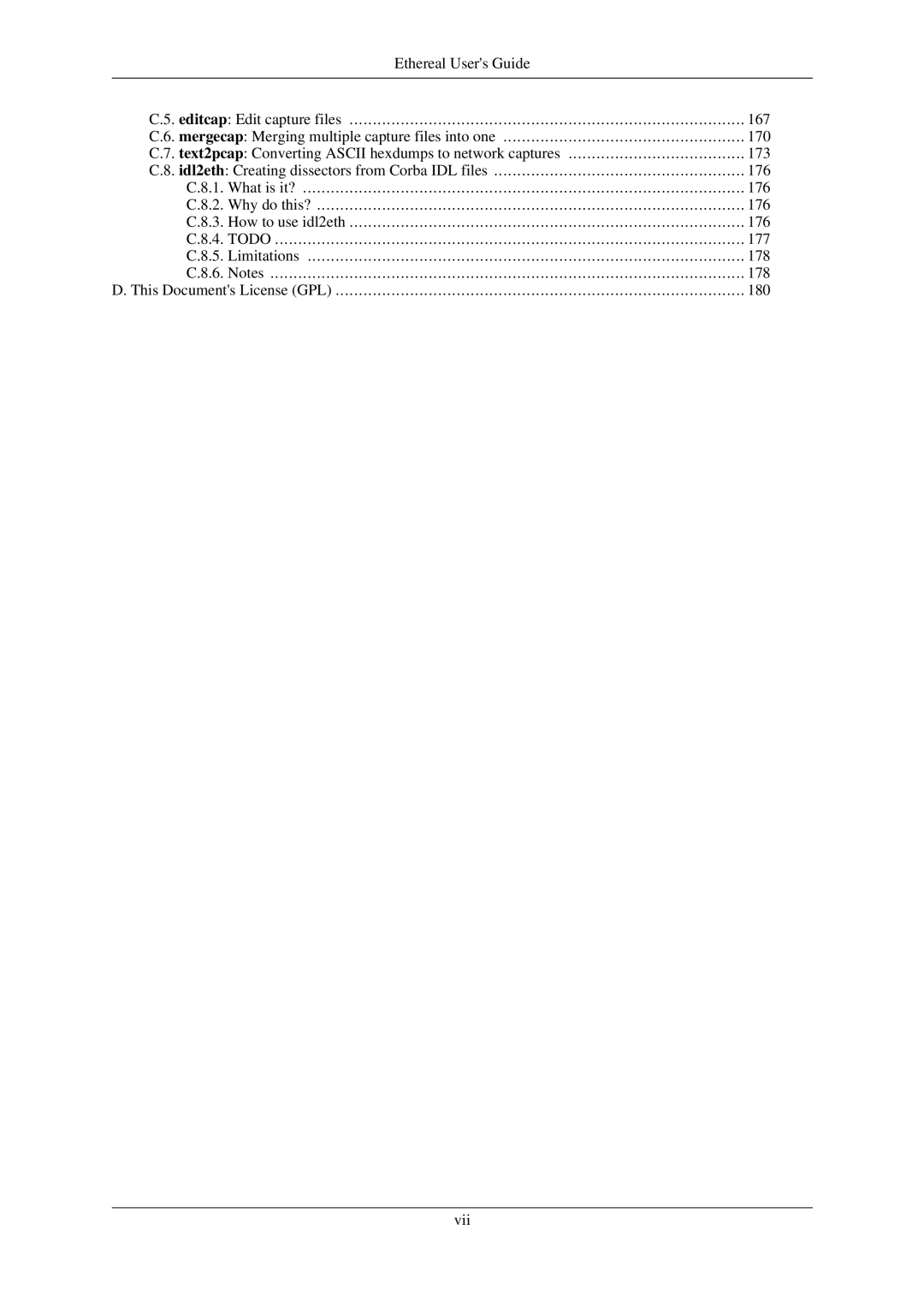 Lucent Technologies Ethereal manual 