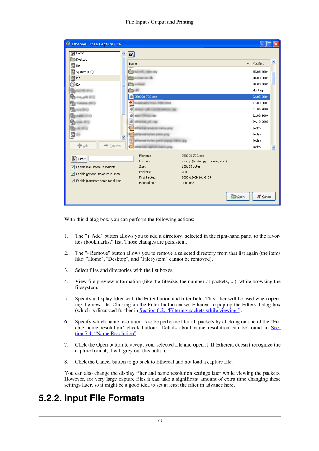 Lucent Technologies Ethereal manual Input File Formats 