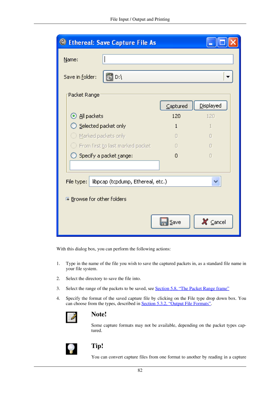 Lucent Technologies Ethereal manual Tip 