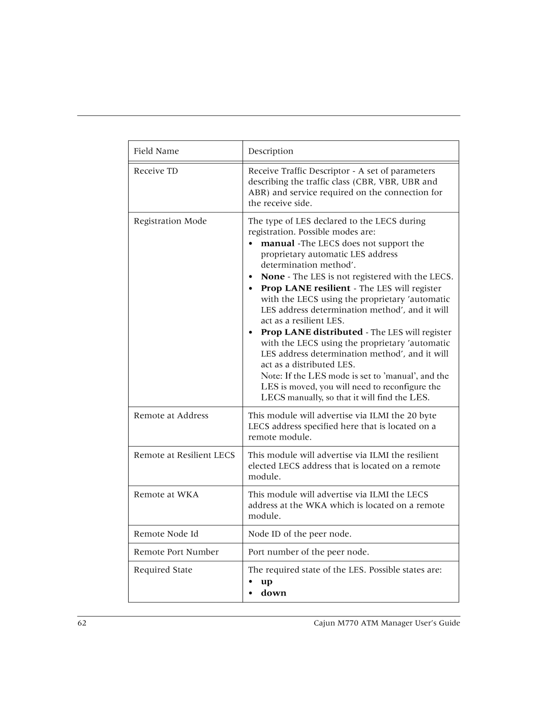 Lucent Technologies M770 manual Down 