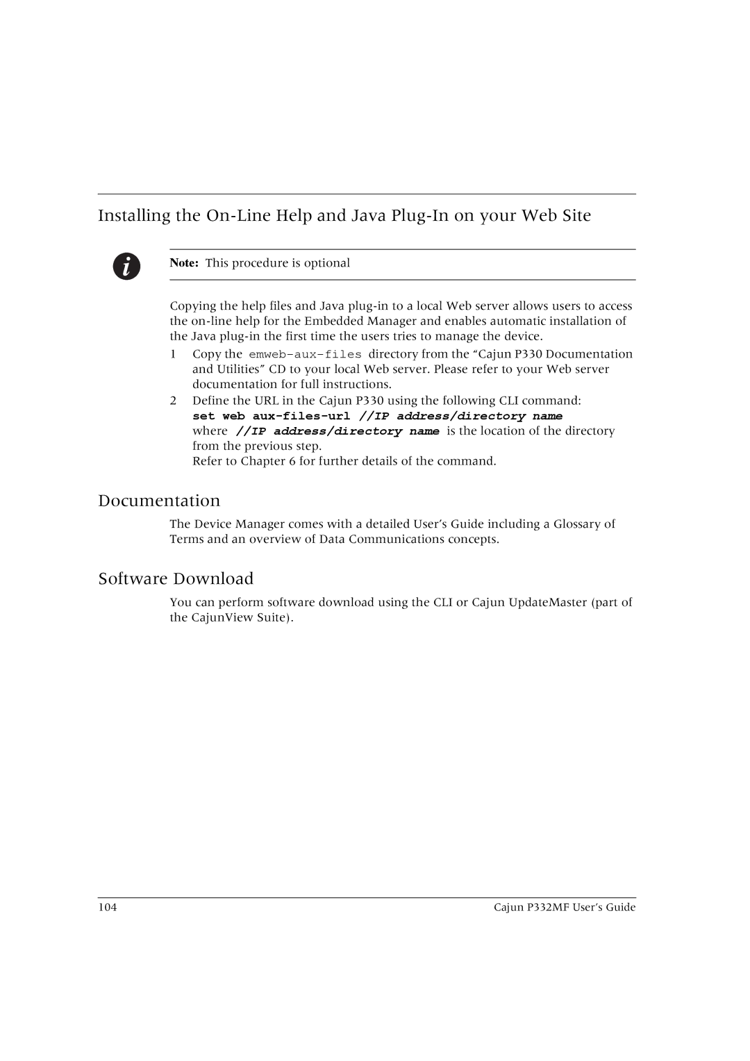 Lucent Technologies P332MF manual Documentation, Software Download 