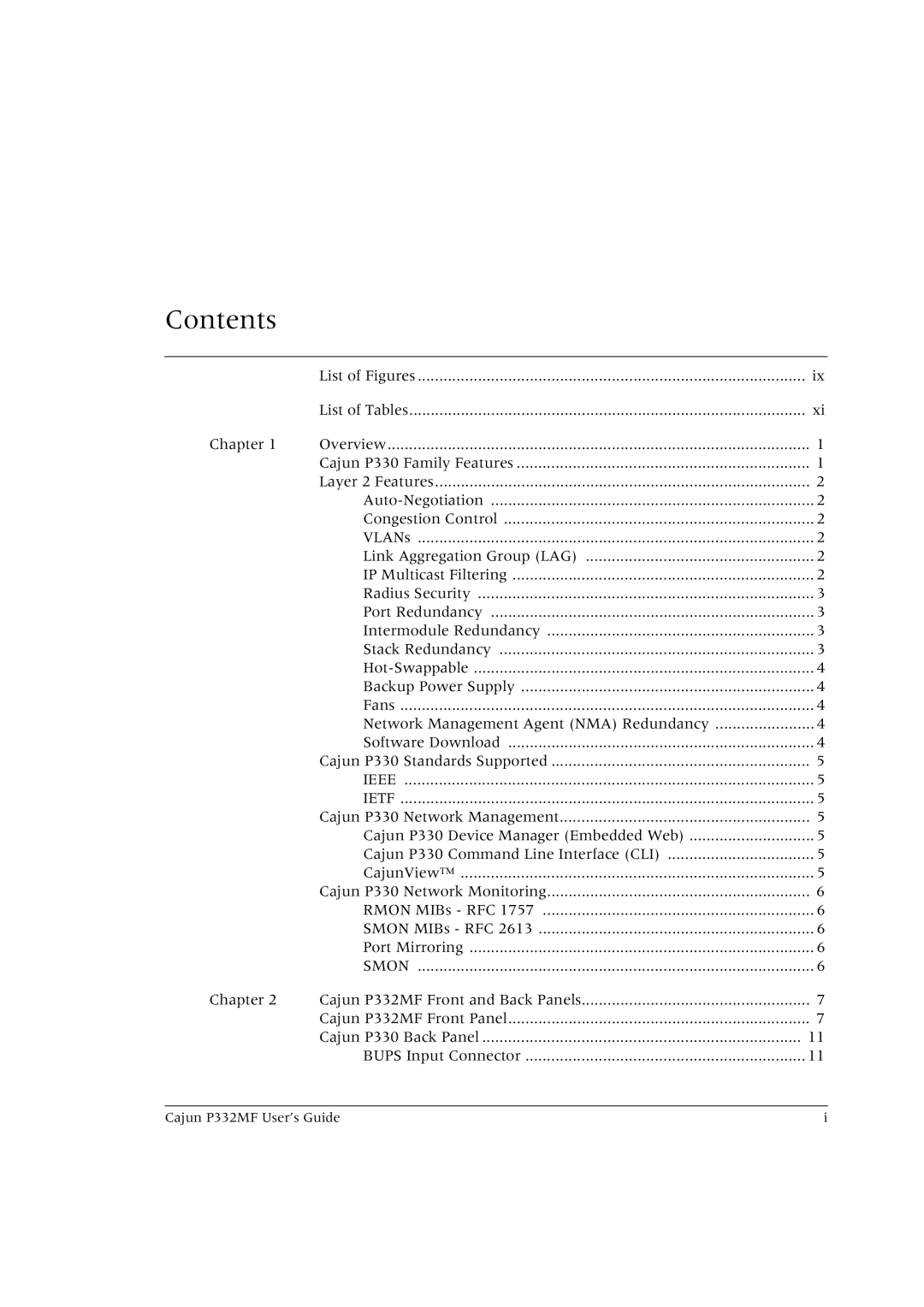 Lucent Technologies P332MF manual Contents 