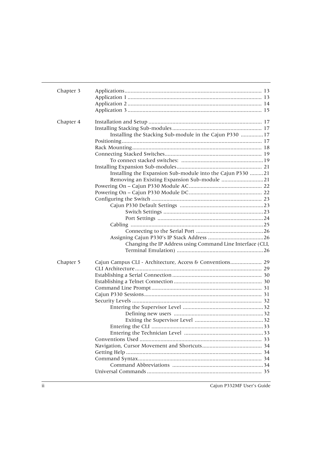 Lucent Technologies manual Cajun P332MF User’s Guide 