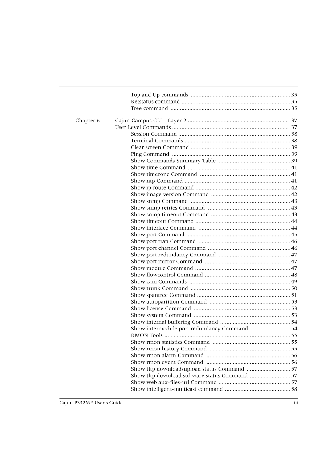 Lucent Technologies manual Cajun P332MF User’s Guide Iii 